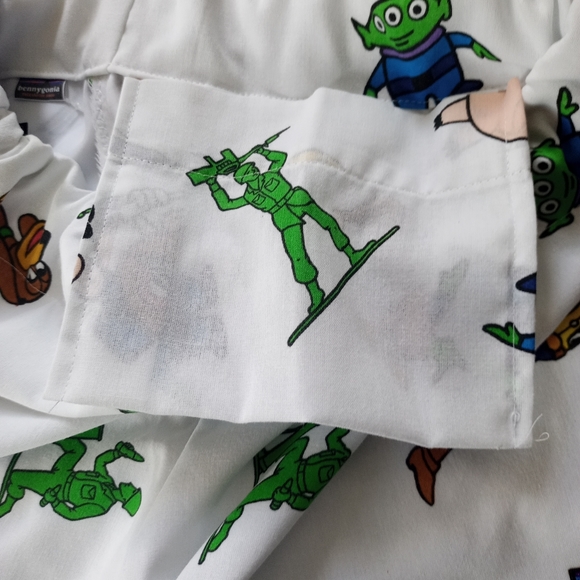 Vintage 1995 Toy Story Woody Buzz Lightyear Custom Reworked Bennygonia Shorts - Picture 4 of 6